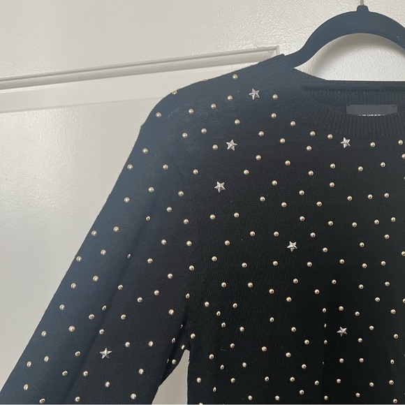 The Kooples Wool Blend Studded Rib-Knit Sweater- Size 1 / S; Like New - Picture 4 of 15